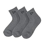 [ニューエラ] 靴下 アンクル 3ペア チャコールグレー 25-27cm SOCKS ANKLE 3PAIRS CHA