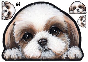 犬ステッカー シーズー64 シール雑貨グッズ
