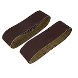 uxcell 研磨紙　研磨布 粒状　915mmx100mm 粒性800 輪形　ダークブラウン　5個入り