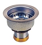 Oatey OAT-18BN Dearborn Brass Sink Basket Strainer with Deep Locking Cup and Brass Nuts [並行輸入品]