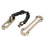 uxcell ドアチェーン　安全チェーン　ロック　ガード　ブロンズトーン　ネジ　スライド