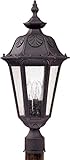 3 Light - Large Post Lantern - Seeded Glass [並行輸入品]
