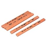 DealMux 400グリット研磨長方形オイルストーンスティック削りレッド5個