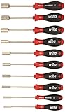 Wiha 34195 Nut Driver Set, Inch, 3/16 - 5/8 , 10 Piece by Wiha