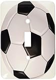 3dRose LLC lsp_6254_1 Soccer Ball, Single Toggle Switch