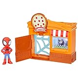 ハズブロ(HASBRO) マーベル MARVEL スパイディとすごいなかまたち シティブロック ピザパーラー、2.5インチ (6 cm) サイズ アクションフィギュア、プレイセット、対象年齢3才以上 F8360 正規品