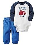 カーターズ Carter's ボディスーツ アップリケ付き 長袖 & パンツ 綿100% 2点セット 2-Piece Bodysuit & Pant Set 9M (67-72cm)
