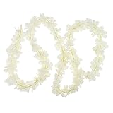 Perfk 人工　花の藤　壁　吊り下げ　花　写真の小道具　庭　部屋　素晴らしい　装飾　全7色選べる　 - 白