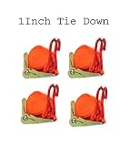 Set of 4 – 1 " x 15 ' Feet Ratchet Tie Down Cargoストラップ