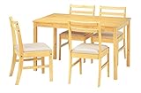 木製ダイニング５点セット　ＤＴＳ−1275　ＮＡ（ナチュラル）