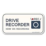 【マグネット】ドラレコステッカー ドラレコ ステッカー ドライブレコーダーステッカー ドライブレコーダー ステッカー ドラレコ 車載カメラ 後方録画中 セキュリティーステッカー 車 シール 日本製(シンプル/クリーム)