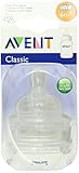 Philips Avent BPA Free Classic Fast Flow Nipple, 2 Count by Avent [並行輸入品]