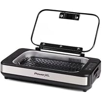 Cusimax Flat Top Griddle Plate - 14.96 X 8.66 Inch Aluminum Smokeless Grill Replacement Cooking Surface