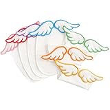 【爱莉セレクトショップ】可愛い 汗取りパッド 3枚セット 天使の羽 綿100% 4重ガーゼ ベビー 赤ちゃん エンジェル 快適 (ランダム3色)