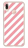 [HUAWEI P20 lite HWV32/au・MVNOスマホ（SIMフリー端末）専用] Coverfull スマートフォンケース Cf LTD ピンキーコレクション ストライプA （クリア） A
