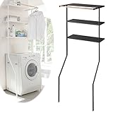 ランドリーラック 洗濯機 ラック 立て掛けランドリーシェルフ タワー ブラック 02483 TOWER特集