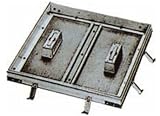 ノーブランド品 フロアーハッチ(床点検口)KAFH-300(歩道用・Pタイル・モルタル兼用)外枠340mm角