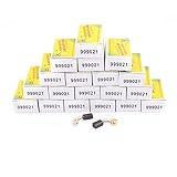 uxcell モーターカーボンブラシ カーボン 金属 ダークグレー シルバートーン 13mm x 7.5mm x 6.5mm 20個セット