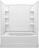 スターリング配管71100122 – 0 Ensemble Bath and Showerキット、60-inch X 36インチx 72-inch、右側、ホワイト