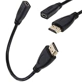 Rosebe マイクロHDMI v1.4ソケット メス→タイプC Micro HDMI オス変換アダプタケーブル(20cm) HDMIオスからMicro HDMIメスアダプターとケーブル