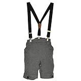 メンズクラブミニ【MEN'S CLUB MINI】 サスペンダー付きハーフパンツ (95ｃｍ, グレー（03）)