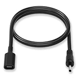 Varbmt 3.5mm*1.35mm USB-C 電源PD充電ケーブル 15W(5V-3A) 急速充電 USB Type C PD to DC 変換ケーブル 長さ100cm 急速充電 多重保護 耐摩耗 プリンター、DVR、ワイヤレス防犯カメラ、ソーラーパネル、ミニー扇風機、LEDストライプ、カメラ、携帯電話、タブレット、スピーカー、レコーダー、MP3などに対応 一本セット