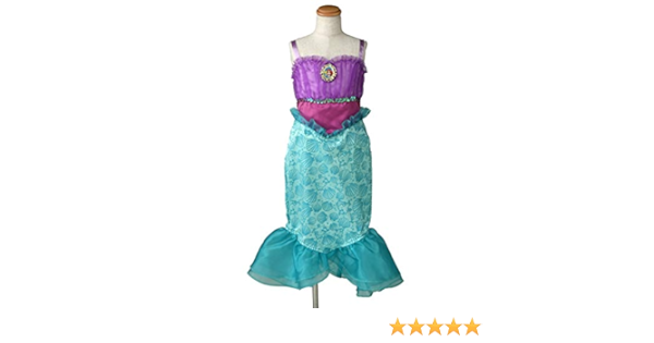Amazon 国内販売正規品 ディズニープリンセス おしゃれドレス アリエル 100cm 110cm キッズコスチューム おもちゃ