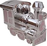 Silver Plated Ttain Money Bank by Leonardo