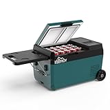 KEEPJOY ポータブル冷蔵庫 22L 車載冷蔵庫 交換バッテリー式 マキタ互換対応 冷蔵冷凍切替 -20℃～20℃ 39dB静音 コンプレッサー式 屋外長時間対応 AC100V DC12V/24V 持ち運びラクラク 家庭用 アウトドア 車中泊 キャンプ 防災用 F22-B0-A0（バッテリー無し・工具バッテリーアダプター無し）