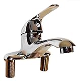bathmake1 洗面台用 シングルレバー 混合 水栓 蛇口 長さ50cm フレキ管 ２本付き 水漏れ検査圧力テスト済