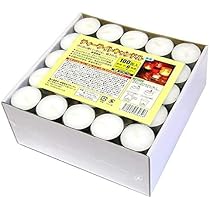 Amazon.co.jp: ティーライトキャンドル アルミカップ 燃焼 約4時間 100