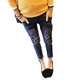 妊婦 デニム マタニティ ストレッチデニム レディース ファッション ジーンズ 素材 ストレッチ サイズ調節可能 お出かけ 産前 お買い物 M Lサイズ Why'sオリジナル(Mサイズ)