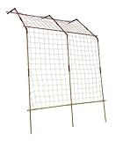 セキスイ 緑のカーテン つる植物栽培セット 立て掛けタイプ（ワイド） 巾1.8X高さ2.7X奥行1.0m ブラウン