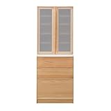 食器棚 完成品 幅66cm 高さ175cm 木製 メープル 北欧風 ナチュラル 堀田木工所