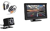 【sunny】 ワイヤレス バックカメラ セット 5インチ モニター + 高画質 小型 防水 バックカメラ の お得 な セット 12V 専用 SNS-CMN50WBT100K801