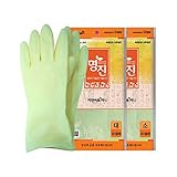 洗濯ディッシングガーデニング韓国ゴム手袋ホワイトカラー小サイズ26センチメートル10ペア Washing Dishing Gardening Korean Rubber Gloves White co