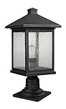 Z-Lite Portland 531PHBR-533PM Outdoor Pier Mount Light [並行輸入品]