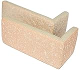 軽量レンガ タイル かるかるブリック Sサイズ(ミニサイズ) コーナー５個入 (約)4.5×9.5cm×高さ4.5cm MB15コーナーピンク