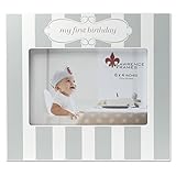 Lawrence Frames My First Birthday Gray and White Frame, 4" x 6" [並行輸入品]