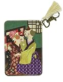 丸和貿易 洒落ねこ パスケース しのび逢い 7.6×11.1cm 4008782-06