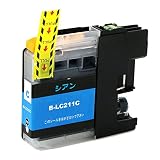 LC211C（シアン） ブラザー互換インクカートリッジ 単品販売 【ICチップ付き】対応機種：DCP-J963N DCP-J962N DCP-J762N DCP-J562N MFC-J880N MFC-J990DN/DWN MFC-J900DN/DWN MFC-J830DN/DWN MFC-J730DN/DWN リボンキャットオリジナル (シアン)