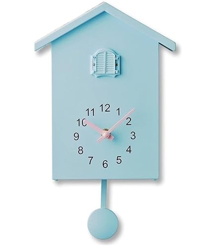 Amazon.co.jp: 鳩時計 電池式 壁掛け時計 置き時計 装飾鳥時計