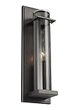 Feiss wb1874サイロシングルライト15 "高壁取り付け用燭台ガラスシェード – Ada Compl、 WB1874ANBZ 1