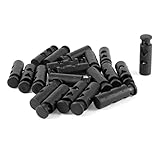 SODIAL(R)デュアルホールシリンダーバレルコードロックストッパー直径6ミリメートル20個ブラック