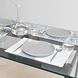 スタイルデコール(STYLE Decor) ランチョンマット 綿100% 2枚セット 洗える 布製 30×44cm スタンダード マリン ブルー W2800100