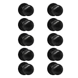 ProbricoラウンドドアノブドアロックハンドルLocksetセキュリティキー設定エントリキーレスプライバシーPassage dummmy ;ブラックavailable-607bk 10pack H