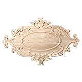 jeteven 1pc Wood CarvedコーナーOnlayアップリケ家具未塗装フレームホームドア装飾ヨーロピアンスタイル A JETEVENLorvsap3302
