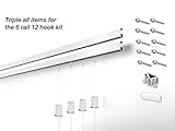 Stas MiniRail画像Hanging system-完全キット 12 hooks and cords 6 rails 59" BM10115, BM30115, BM10220, BM3022