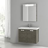 Nameeks cp50 ACF 30 "壁マウントVanity Set with木製キャビネット、セラミックTop with、 ACF CP50-637509923037