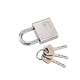 Bartram 南京錠 旅行用 補助錠 錠前 鍵4本付 盗難防止 小型 軽量 旅行用 (40MM)